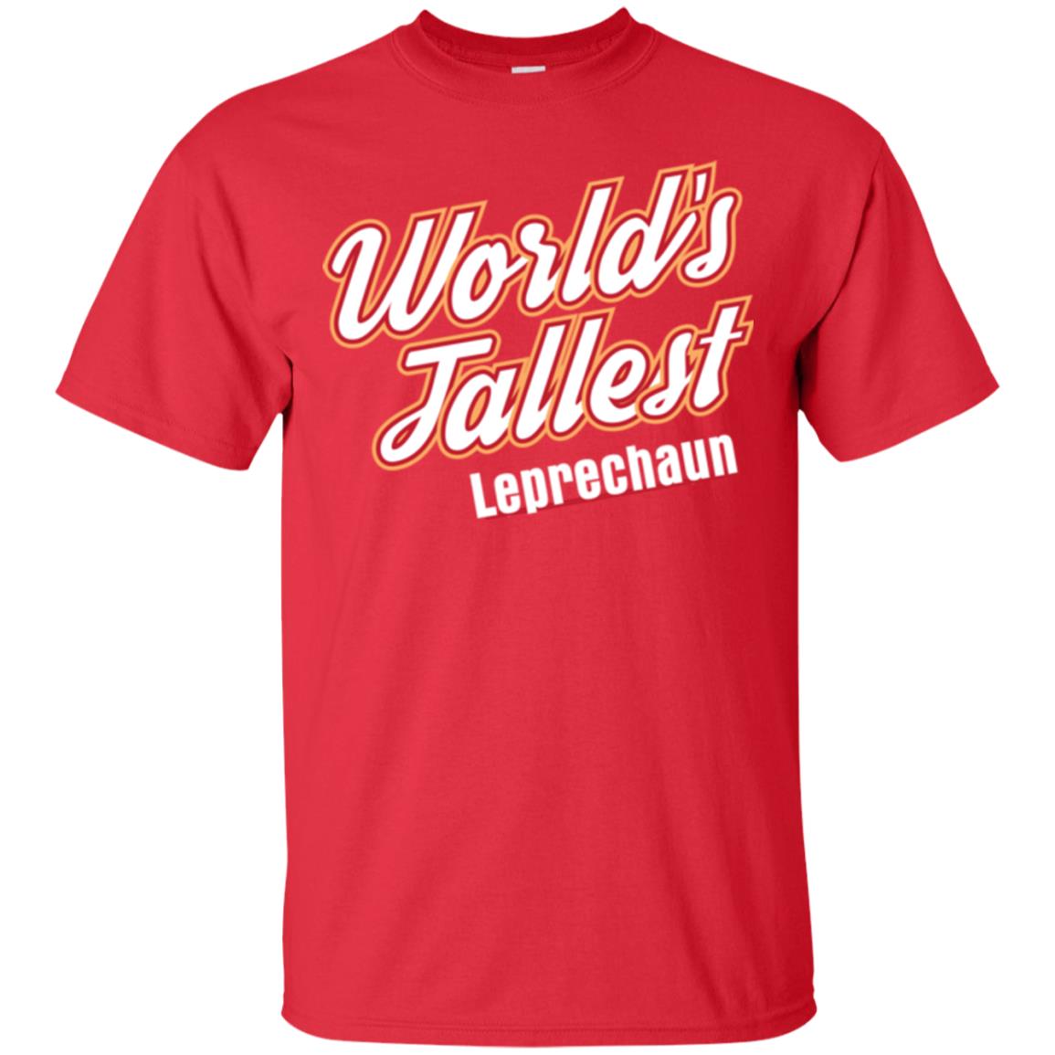 St. Patrick's Day T-shirt World's Tallest Leprechaun Red