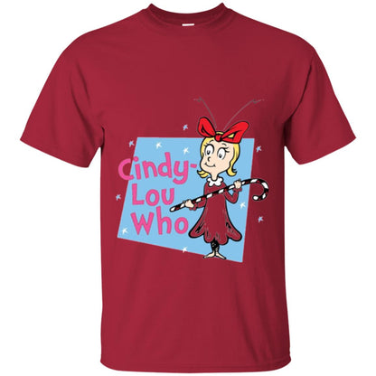 Dr. Seuss Cindy-lou Who Book Lover T-shirt Cardinal