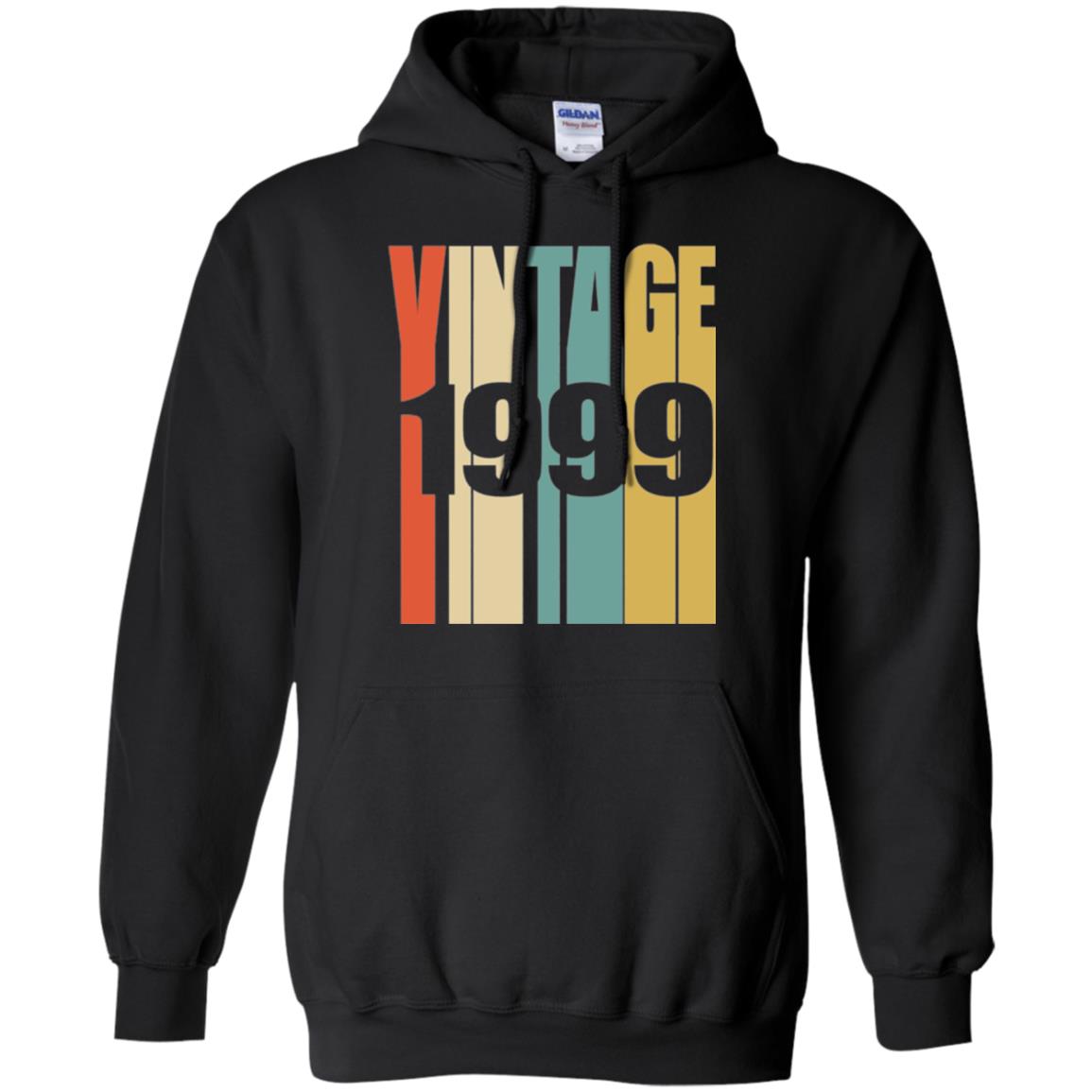 Brithday T-shirt Retro Vintage 1999 Black