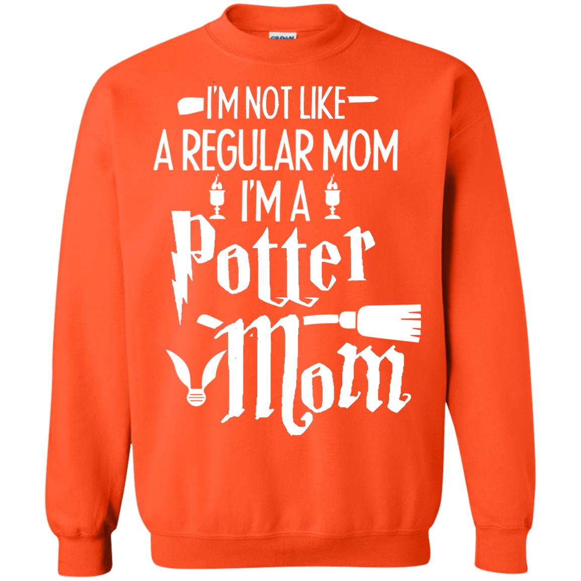 I'm Not Like A Regular Mom, I'm A Potter Mom Harry Potter Fan Shirt Orange