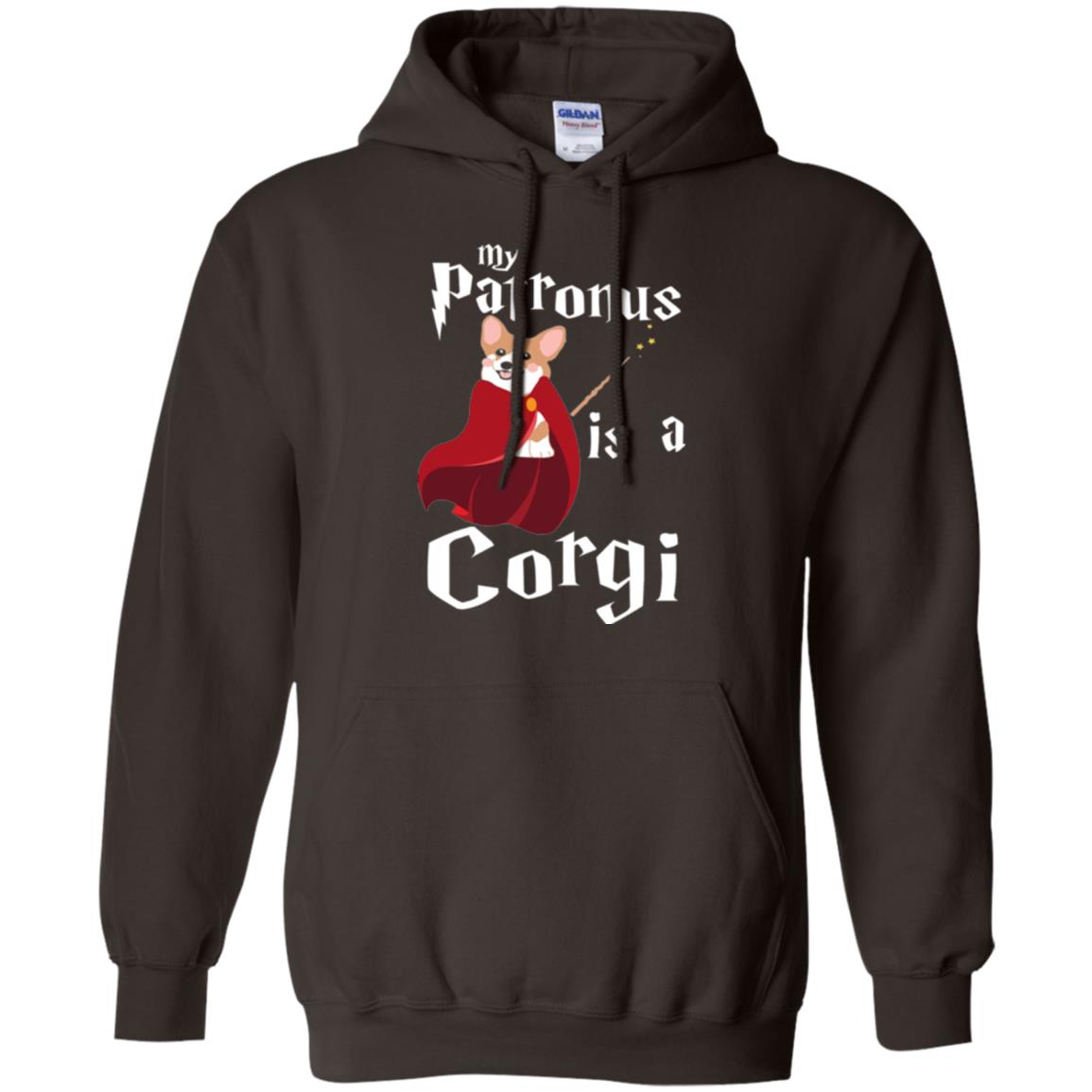 Dog Lover T-shirt My Patronus Is A Corgi Dark Chocolate