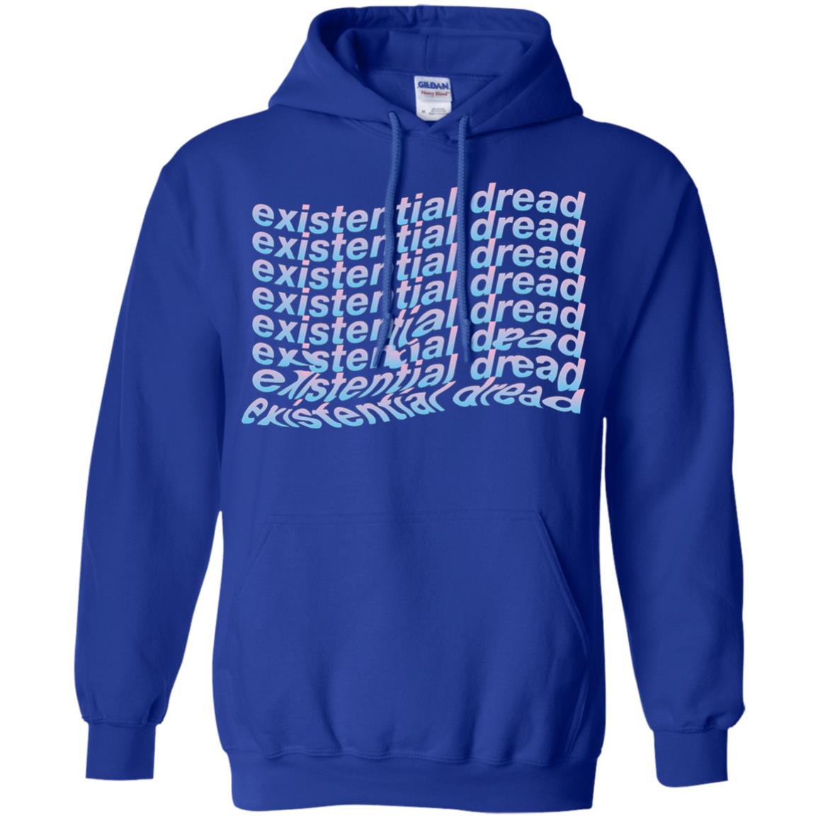 Existential Dread Waves Melting Distortion Aesthetic T-shirt Royal