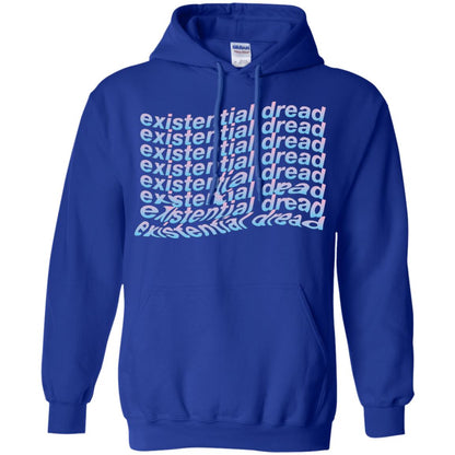 Existential Dread Waves Melting Distortion Aesthetic T-shirt Royal