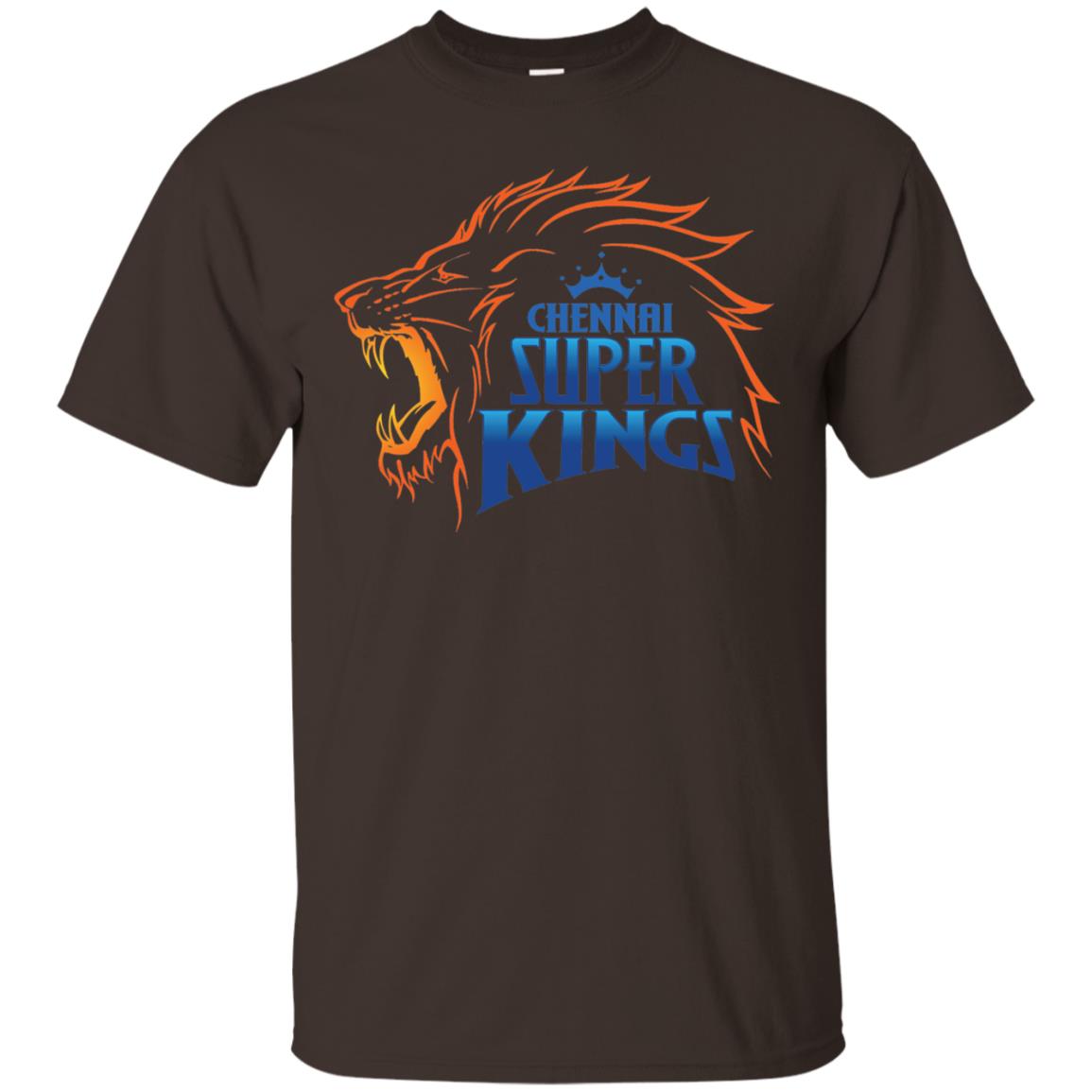 Chennai Super Kings Cricket Fans 2018 T-shirt Dark Chocolate