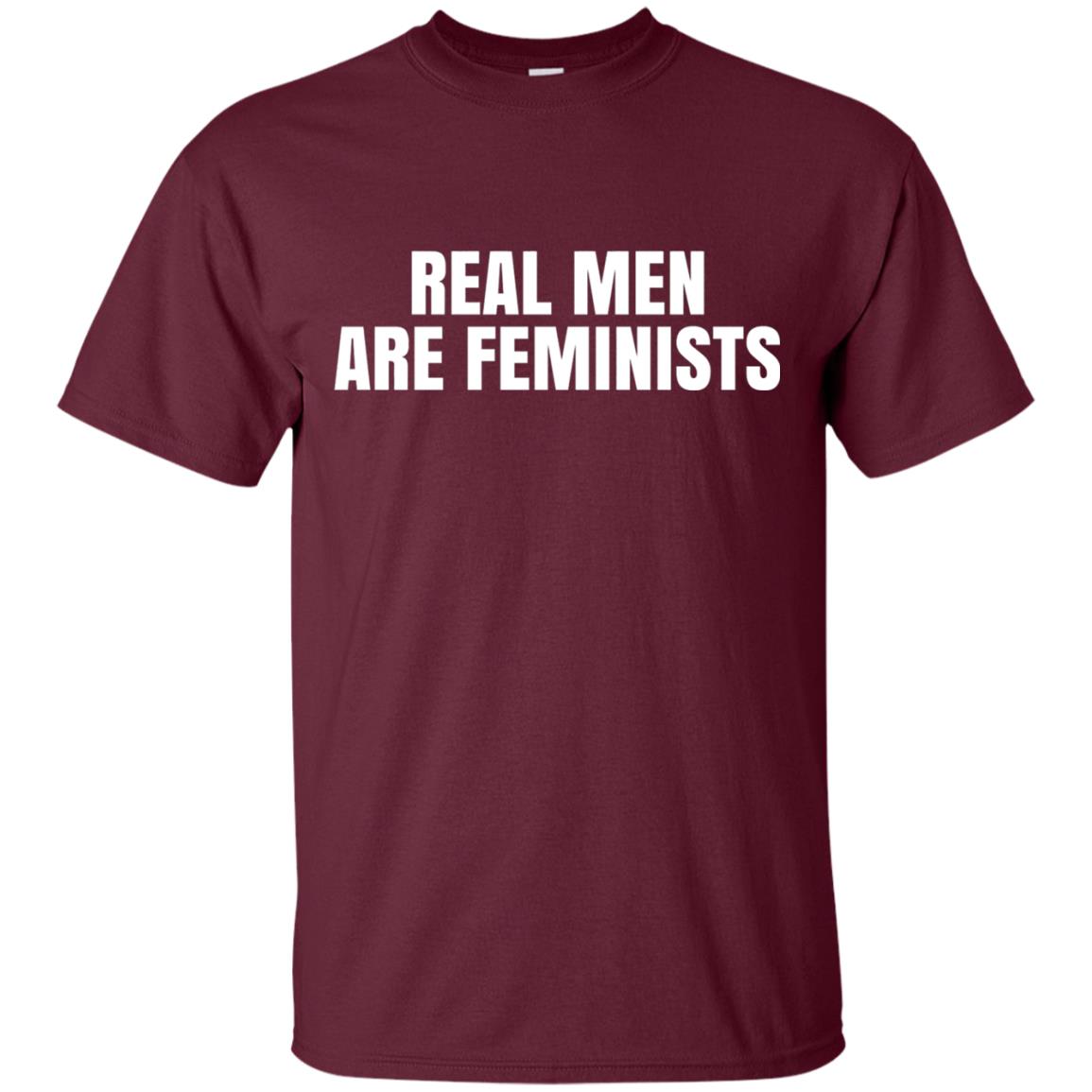 Real Men Are Feminists Feminism T-shirt Maroon