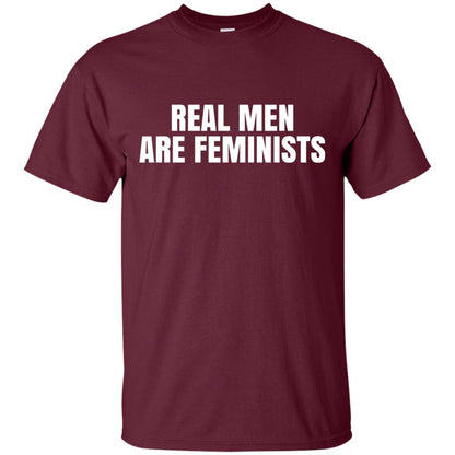 Real Men Are Feminists Feminism T-shirt Maroon