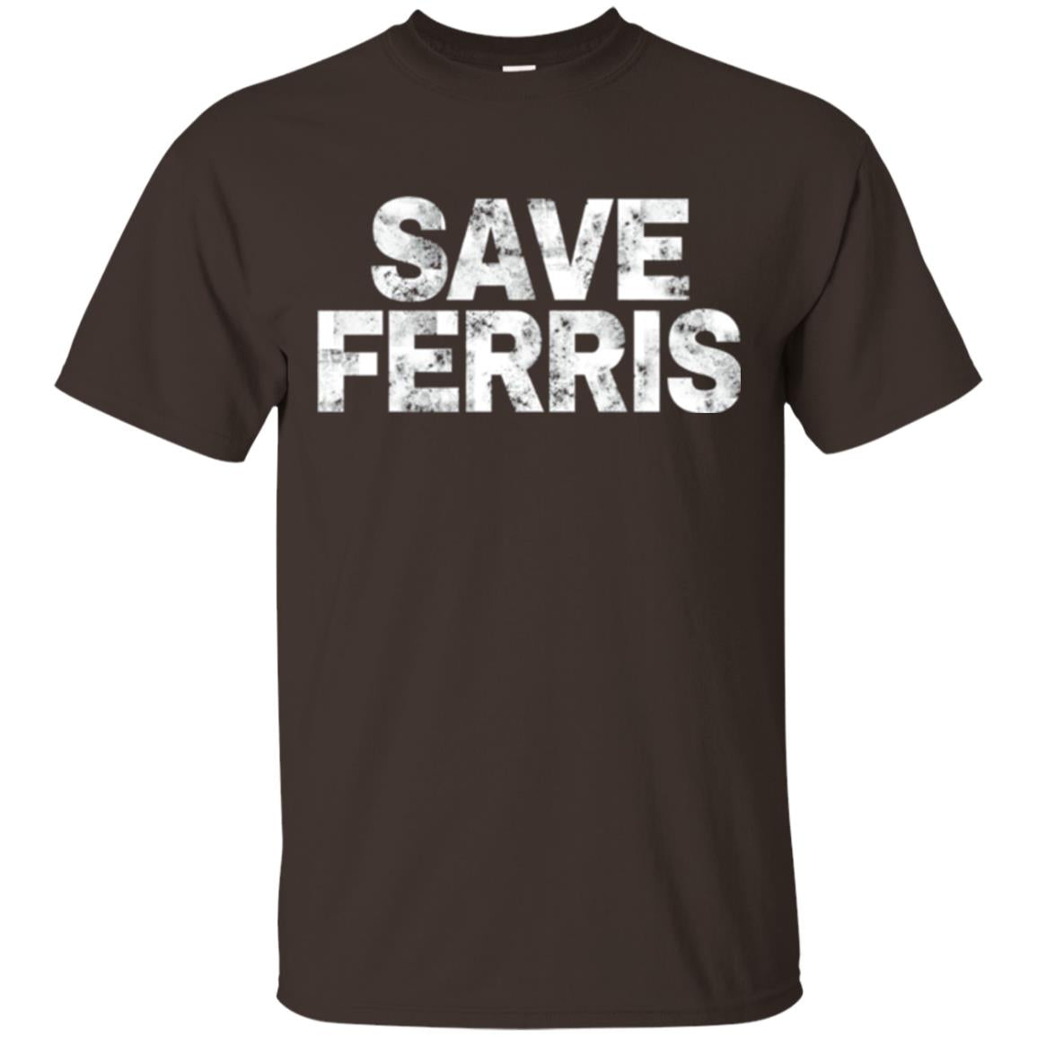 Movie T-shirt Save Ferris 80s Dark Chocolate