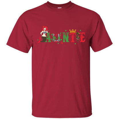 Aunt T-shirt Mermaid Auntie T-shirt Cardinal
