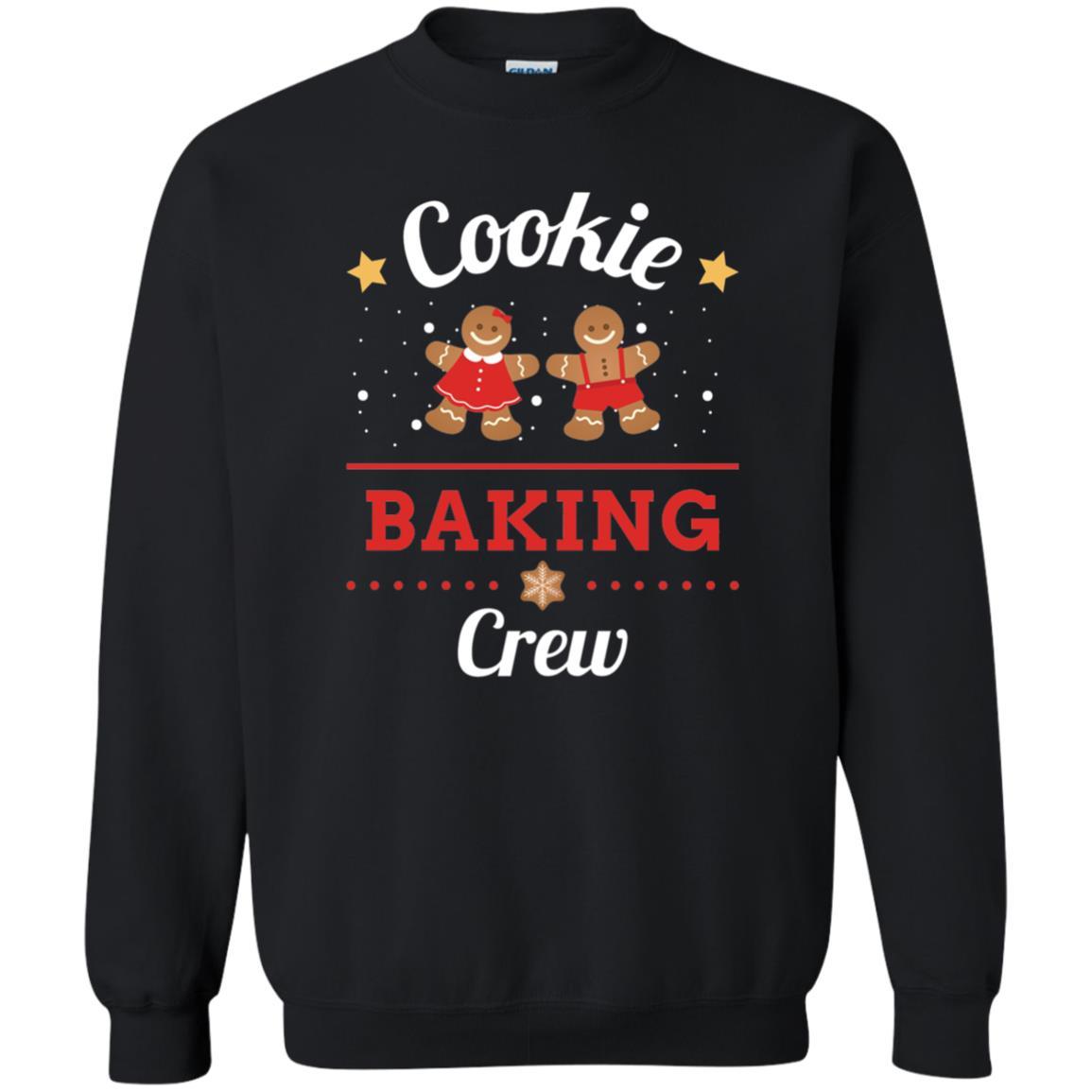 Christmas T-shirt Gingerbread Cookie Baking Crew Black