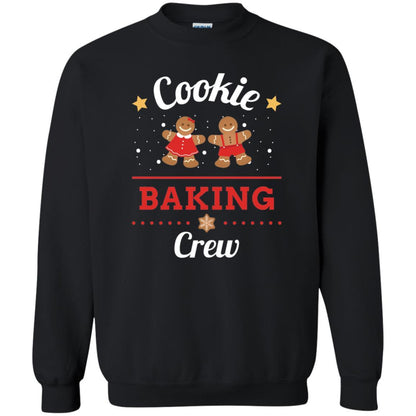 Christmas T-shirt Gingerbread Cookie Baking Crew Black