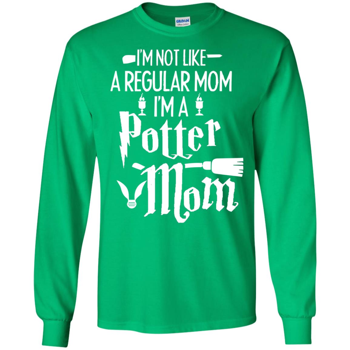 I'm Not Like A Regular Mom, I'm A Potter Mom Harry Potter Fan Shirt Irish Green