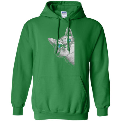 Cat Lovers T-shirt Cute Face Irish Green
