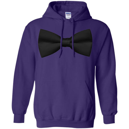 Big Black Bow Tie Tee Shirt Purple