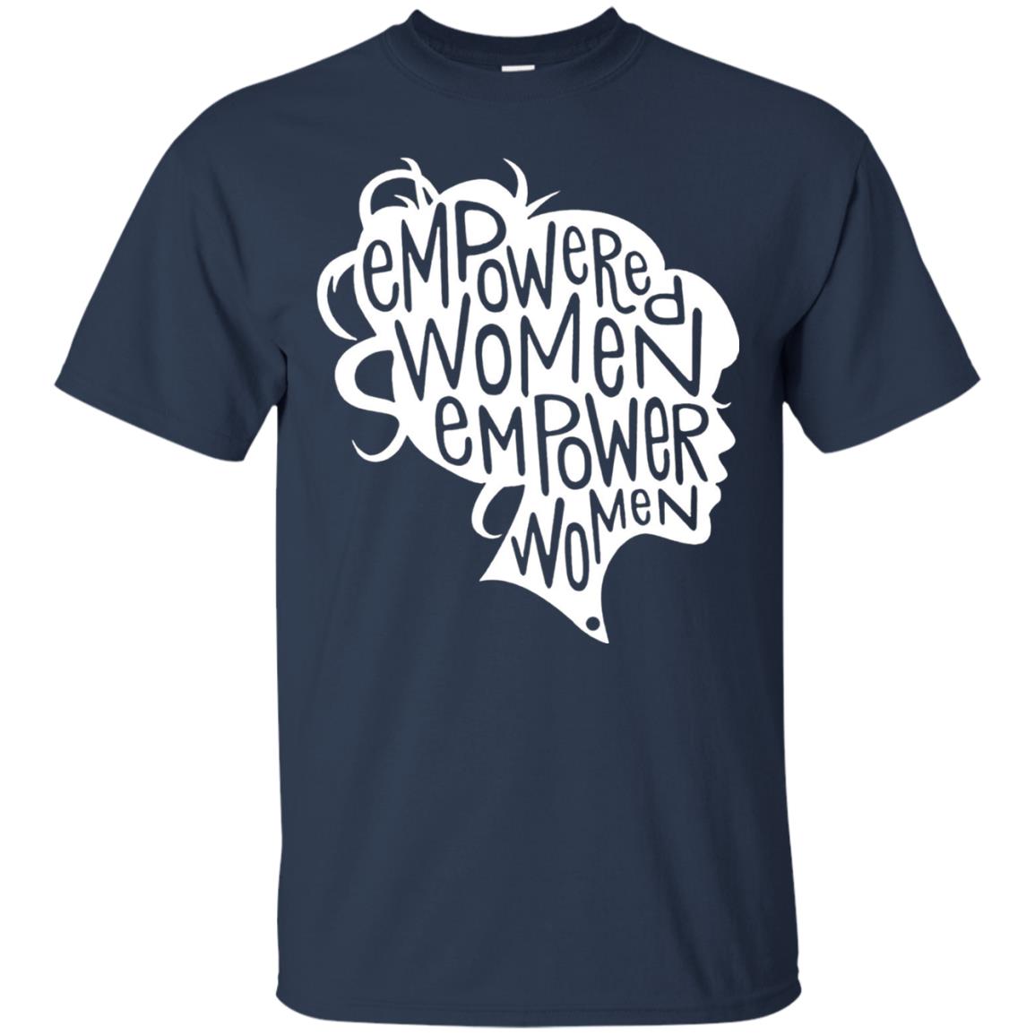 Women_s Right T-shirt Feminist Empowered Women March Hot 2017 Navy