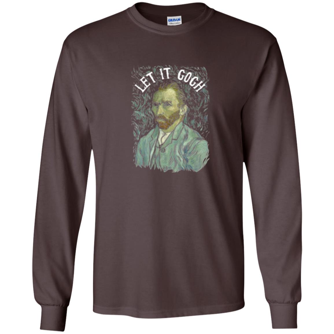 Artist T-shirt Vincent Van Let It Gogh Dark Chocolate