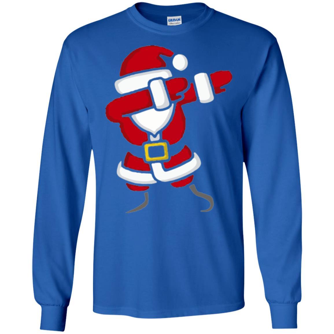 Christmas T-shirt Dabbing Santa Claus Royal