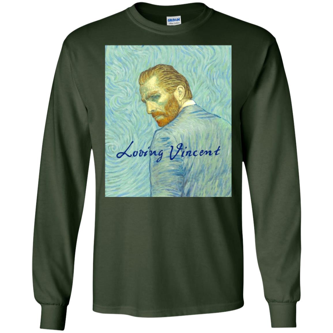 Movie Poster T-shirt Loving Vincent Forest Green