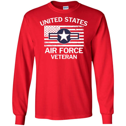 United States Air Force Veteran T-shirt Red