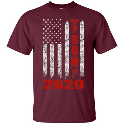 American Flag Vintage Design Trump 2020 T-shirt Maroon