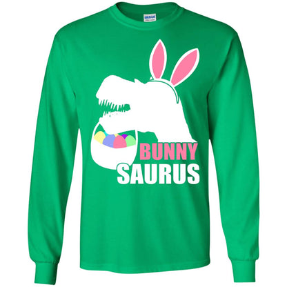 Bunnysaurus Easter Dinosaur Lover Shirt Irish Green