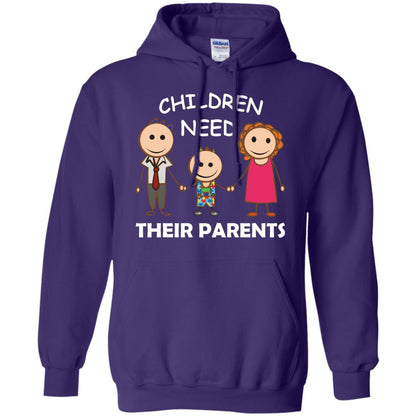 Children Need Their Parents End Separation Family Shirt Purple