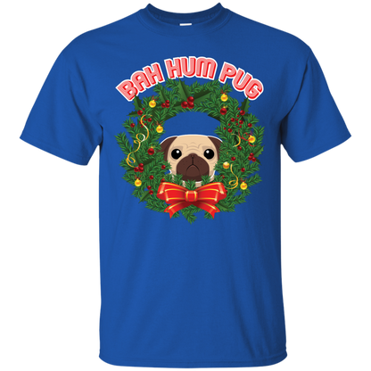 Christmas T-Shirt Bah Hum Pug Royal