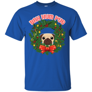 Christmas T-Shirt Bah Hum Pug