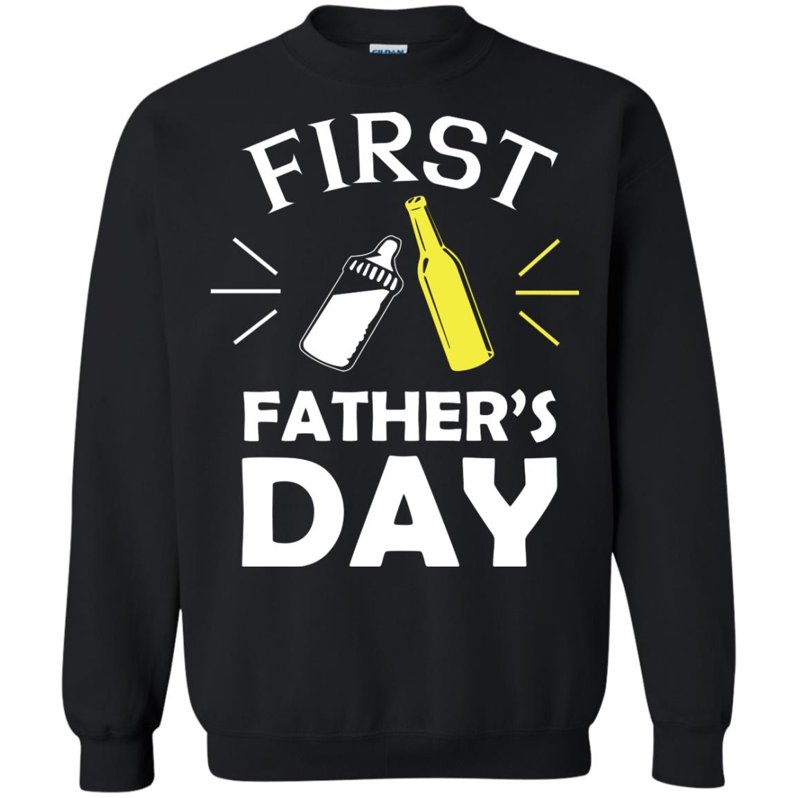 First Father's Day Shirt Black