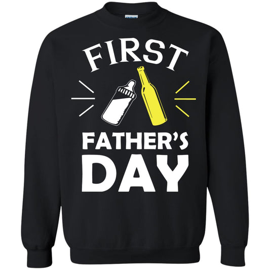 First Father's Day Shirt Black