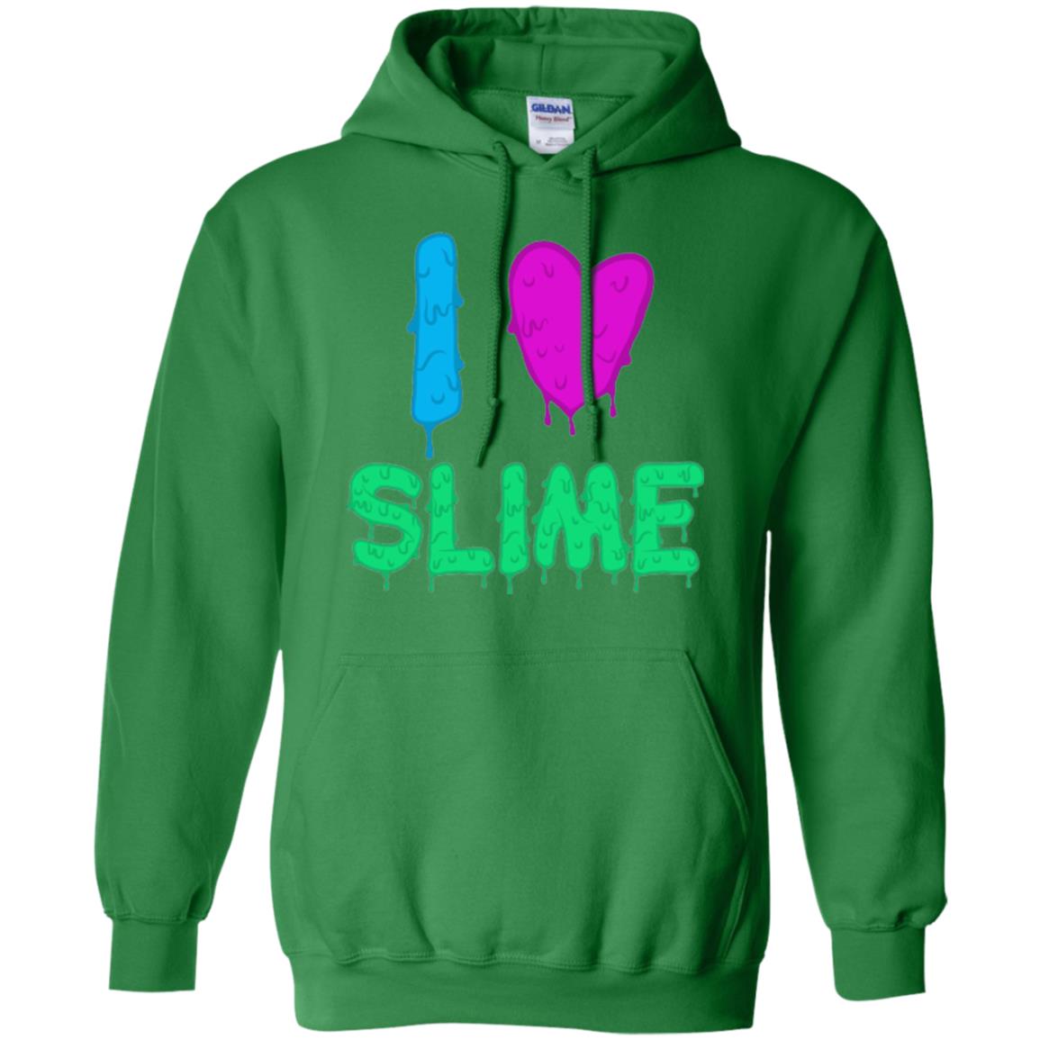 I Love Slime T-shirt Slime Lovers Irish Green
