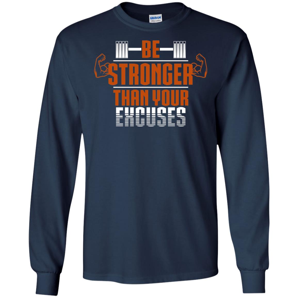 Be Stronger Than Your Excuses Fitness T-shirt Navy