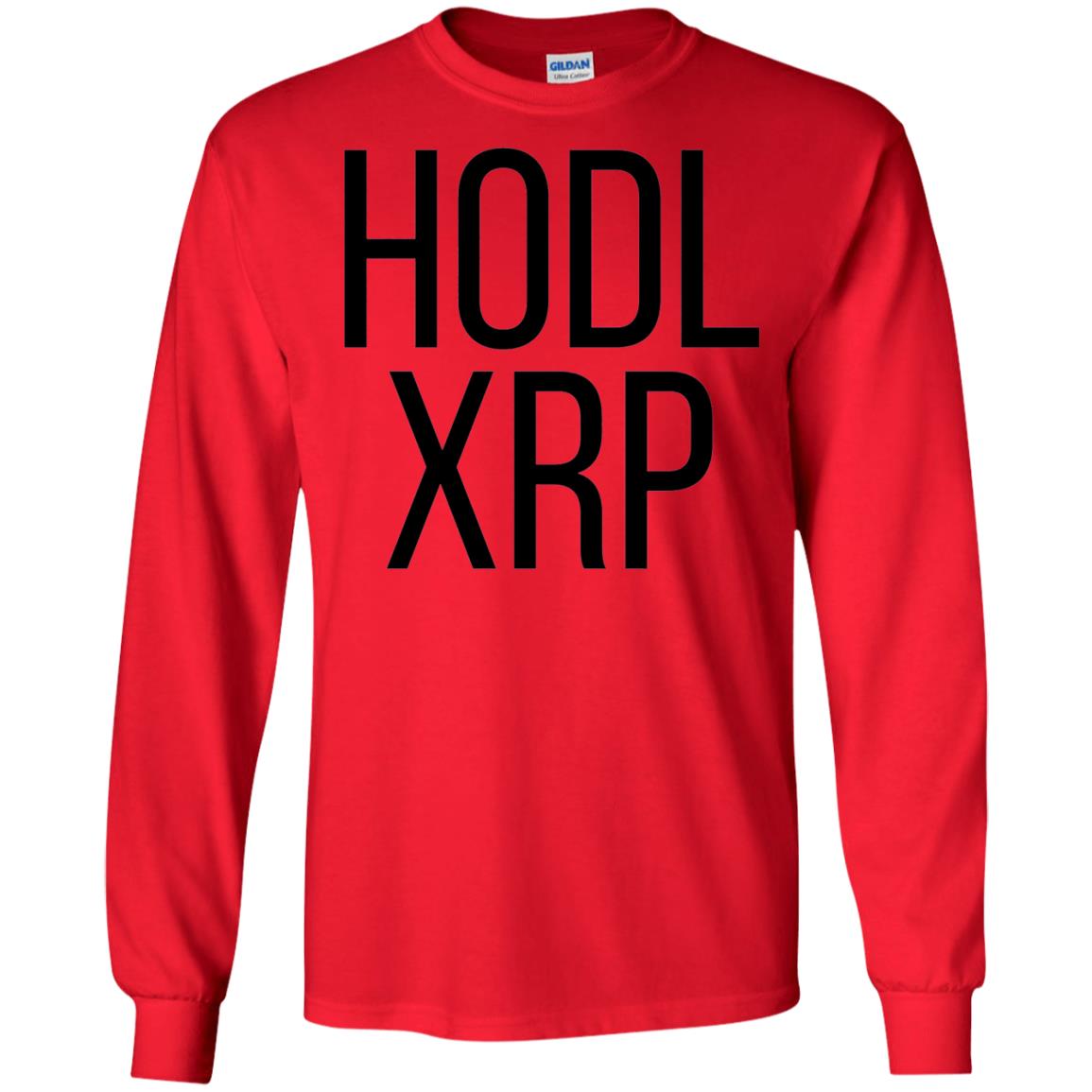 Hodl Xrp Ripple Cryptocurrency Alt Coin T-shirt Red