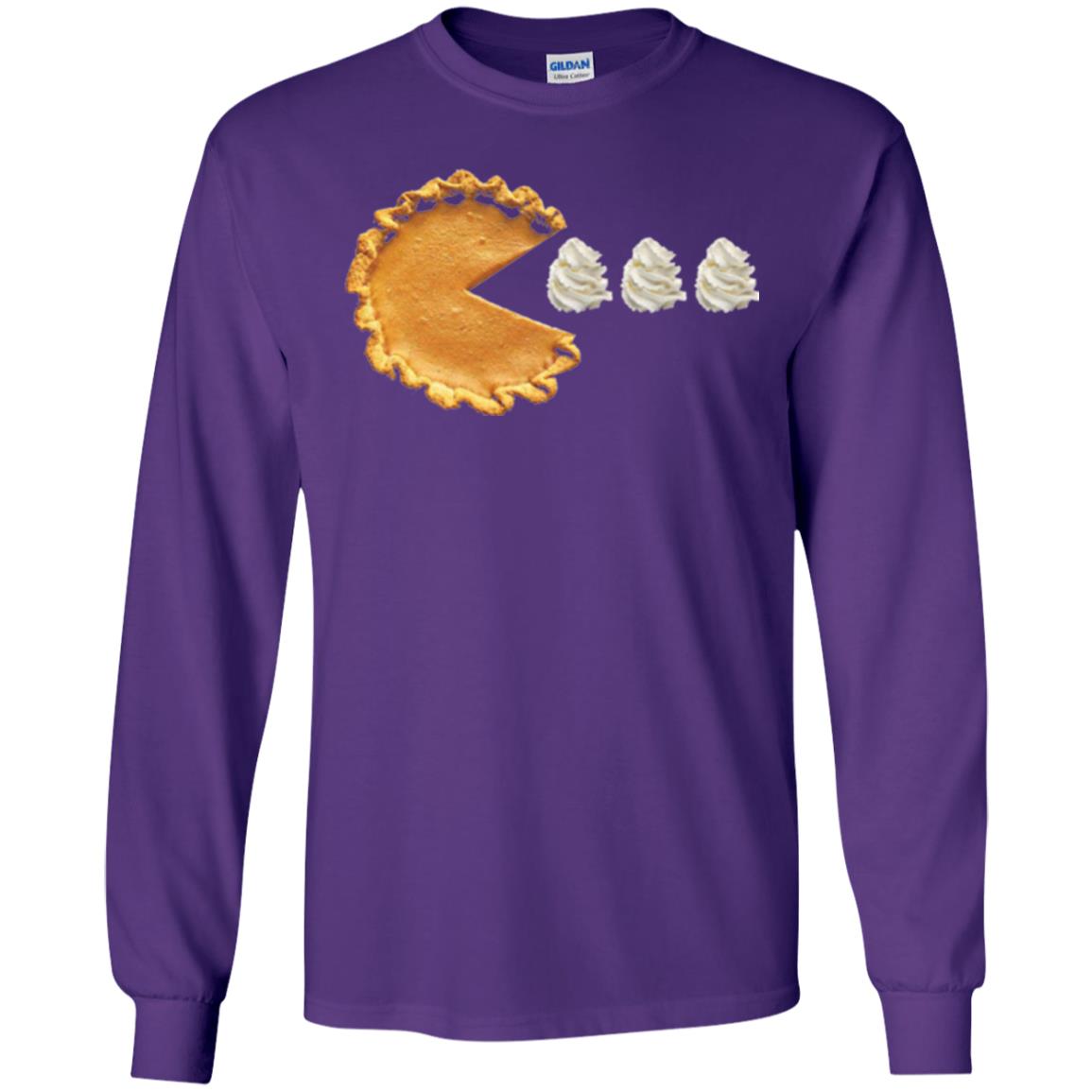 Pumpkin Pie Thanksgiving T-shirt Purple