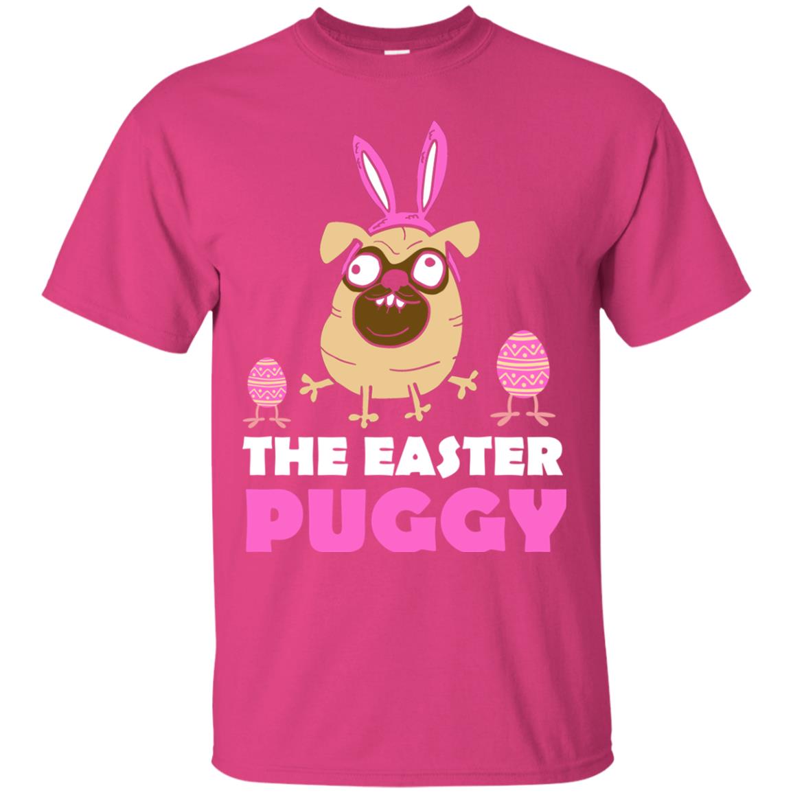 The Easter Puggy Cool Dog T-shirt For Easter Holiday Heliconia