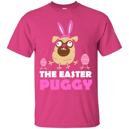 The Easter Puggy Cool Dog T-shirt For Easter Holiday Heliconia