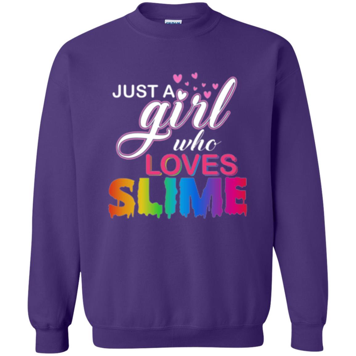 Slime T-shirt Just A Girl Who Loves Slime Purple