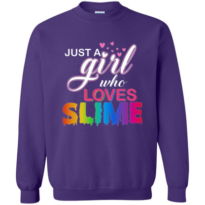 Slime T-shirt Just A Girl Who Loves Slime Purple