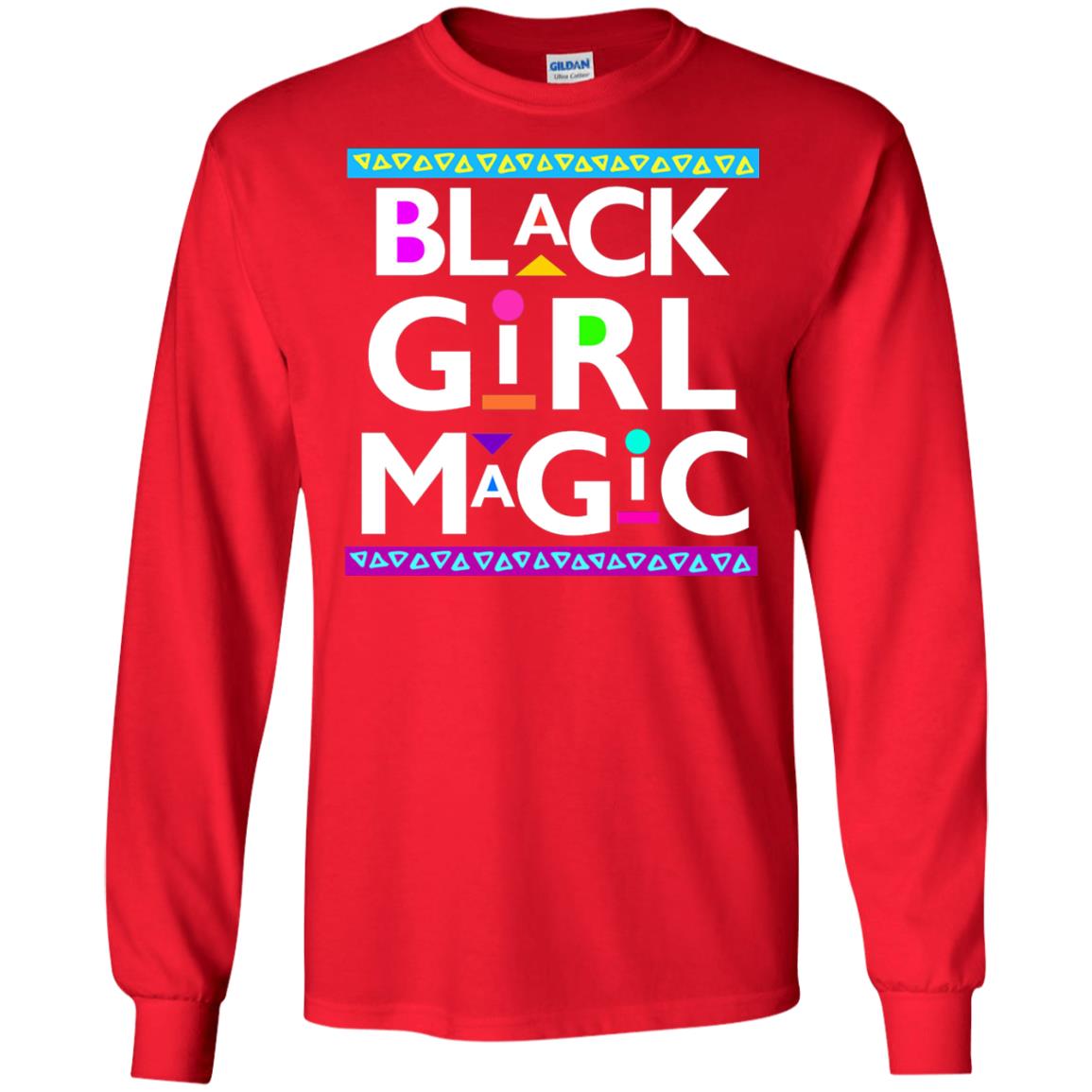 Black Girl Magic T-shirt Women_s Black History Red