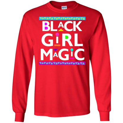 Black Girl Magic T-shirt Women_s Black History Red
