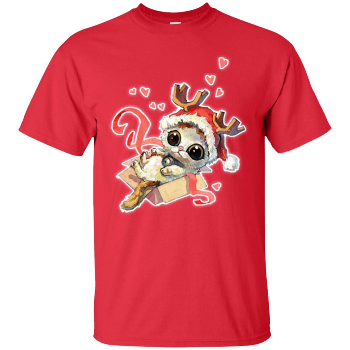 Cat Lover T-shirt Merry Christmas Red