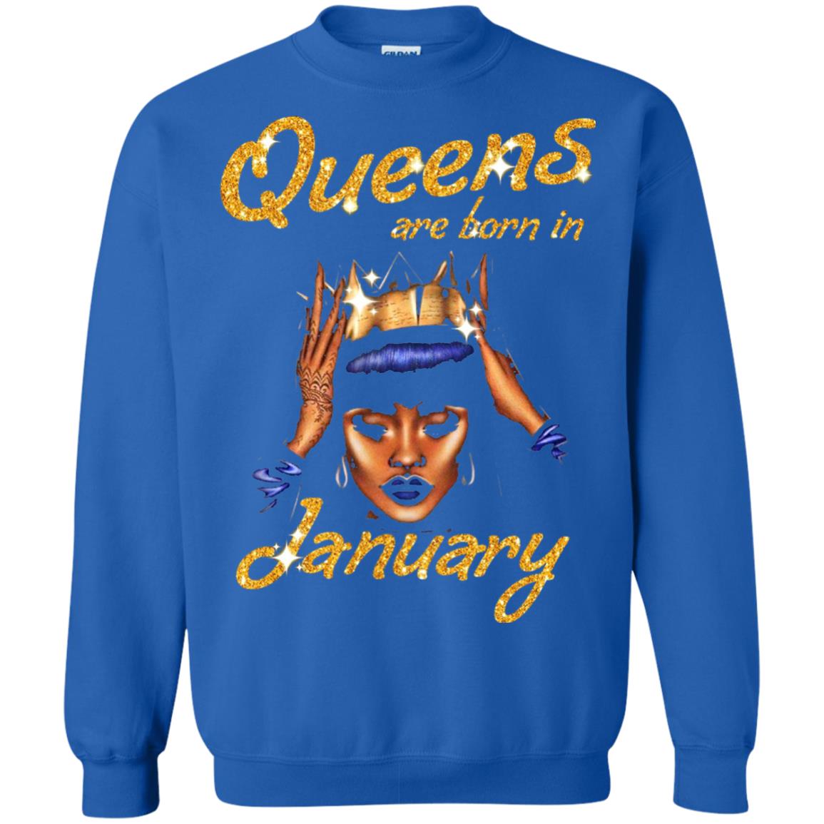 Birthday T-shirt Queens Are Born In January Royal