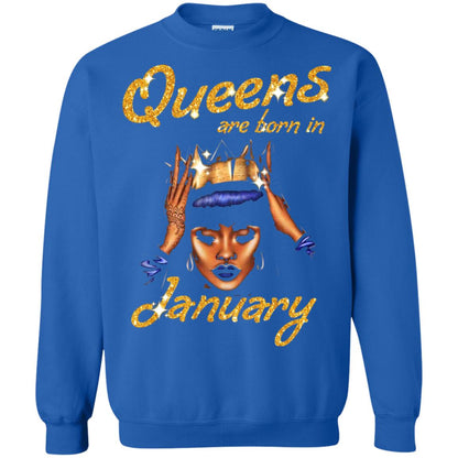 Birthday T-shirt Queens Are Born In January Royal