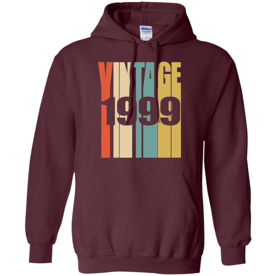 Brithday T-shirt Retro Vintage 1999 Maroon