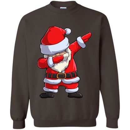 Christmas T-shirt Dabbing Santa Claus Dark Chocolate