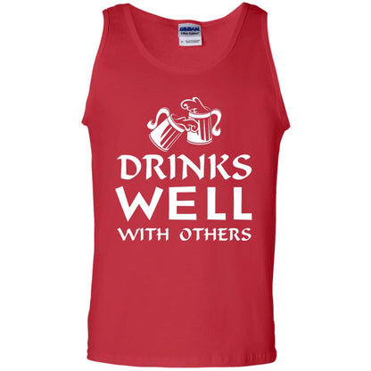 Drinks Well With Others St. Patrick_s Day T-shirt Red