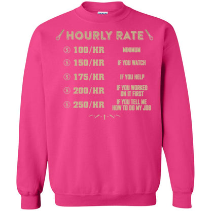 Mechanic T-shirt Mechanic Hourly Rate Heliconia