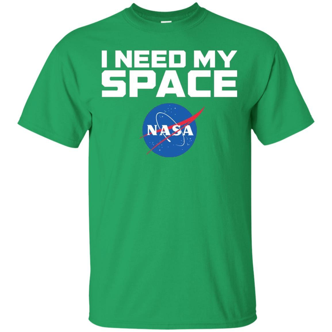 Nasa Logo T-Shirt I Need My Space Irish Green