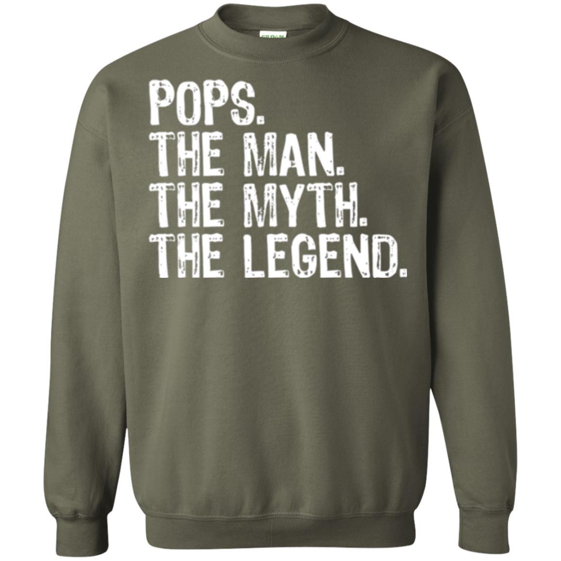 Daddy T-shirt Pops The Man The Myth The Legend Military Green