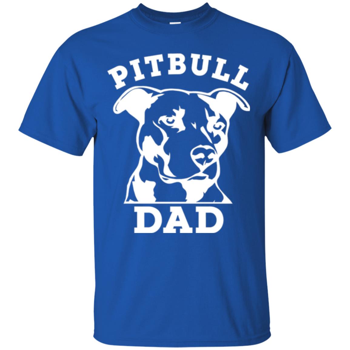 Pit Bull Dad T-shirt Pitbull Lovers Royal