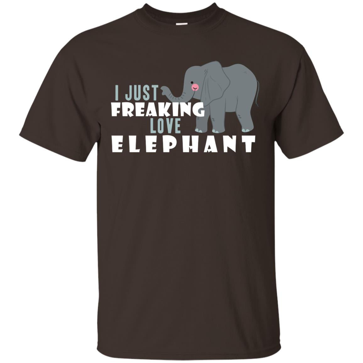 I Just Freaking Love Elephant Shirt Dark Chocolate